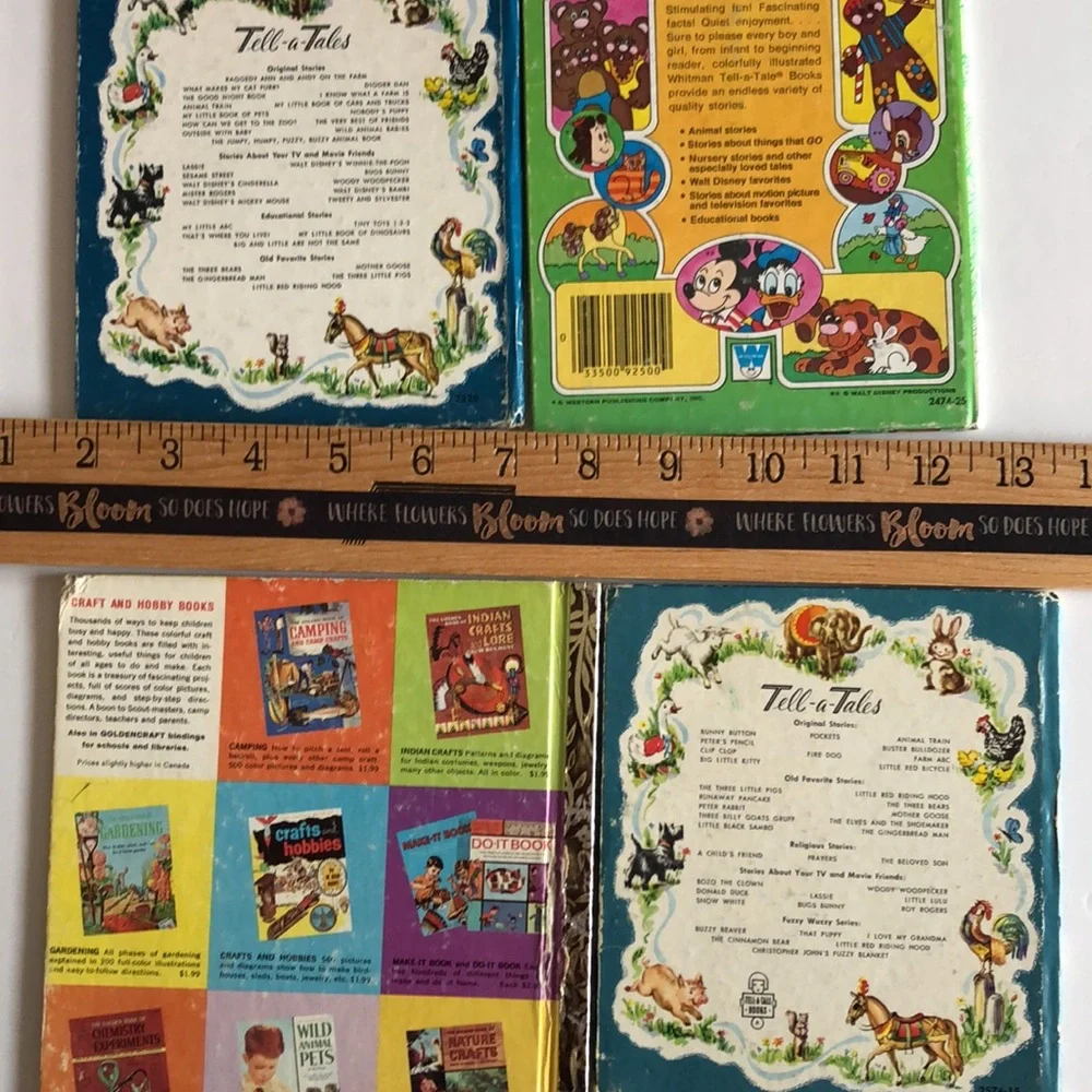 Tell a Tale Book 60s Bugs Bunny Hanna Barbera The Jetsons 1962 Golden book VTG